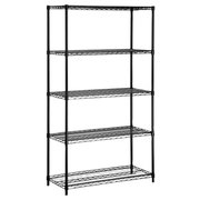 Highkey 5-Tier Storage Shelves Unit; Black LR134997